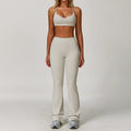 2/3PCS Yoga Suit Sports Set Gym Set Women Tracksuit Running (Grey)