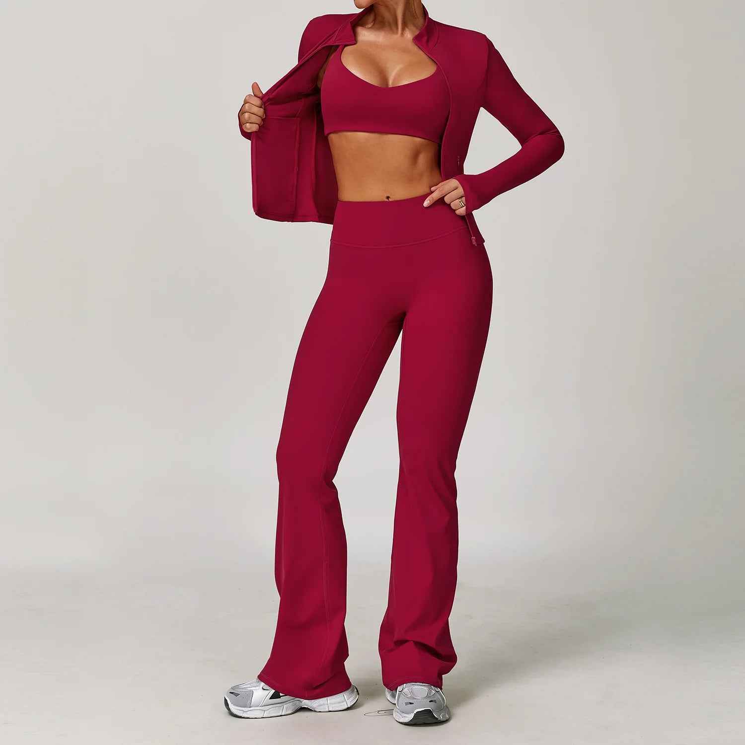 Conjunto de yoga de 2/3 piezas para mujer